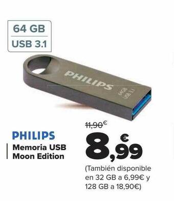 Carrefour Philips memoria usb moon edition oferta