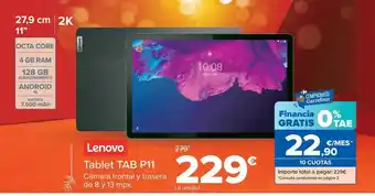 Carrefour Lenovo tablet tab p11 oferta