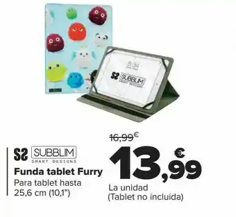 Carrefour Subblim funda tablet furry oferta