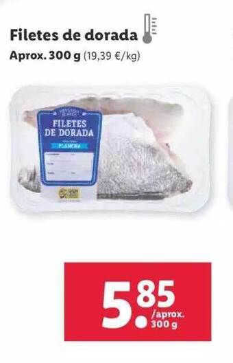 Lidl Filetes de dorada oferta