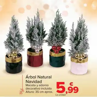 Carrefour Árbol natural navidad oferta