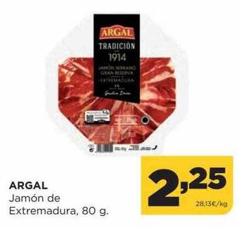 Alimerka Argal jamón de extremadura oferta