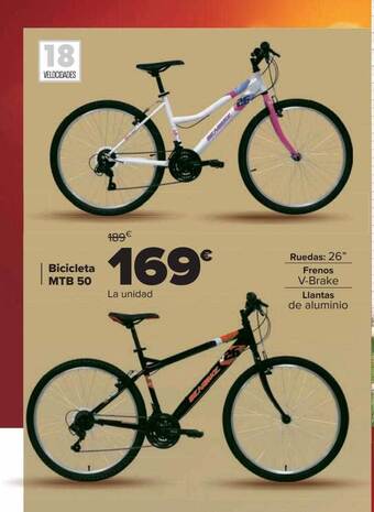 Carrefour Bicicleta mtb 50 oferta