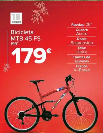 Carrefour Bicicleta mtb 45 fs oferta