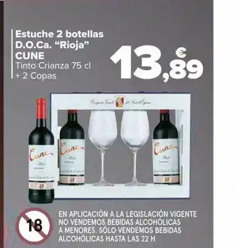Carrefour Estuche 2 botellas d.o.ca. oferta