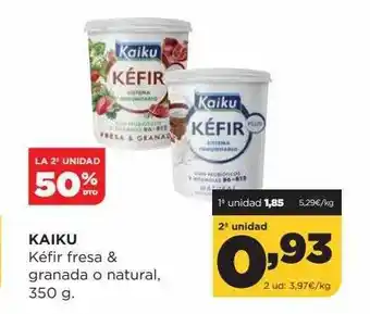 Alimerka La 2a unidad 50% dto kaiku kéfir fresa & granada o natural oferta