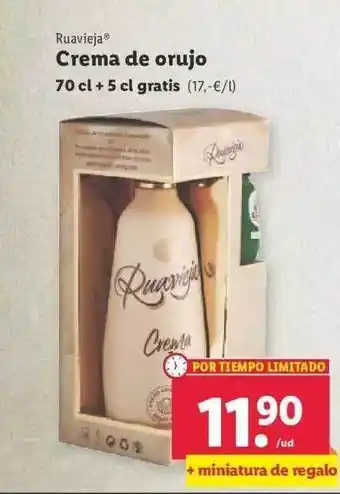 Lidl Ruavieja crema de orujo oferta