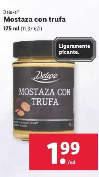 Deluxe mostaza con trufa