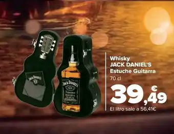 Carrefour Whisky jack daniel's estuche guitarra oferta