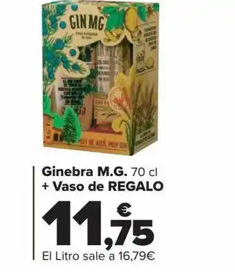 Carrefour Ginebra m.g. + vaso de regalo oferta