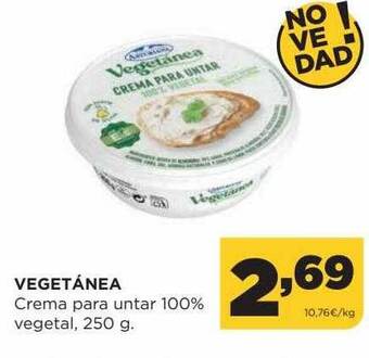 Alimerka Vegetánea crema para untar 100% vegetal oferta