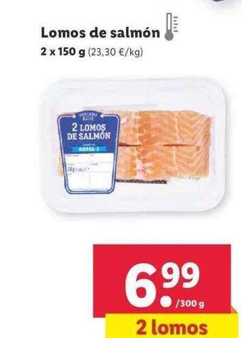 Lidl Lomos de salmón oferta
