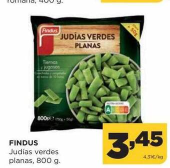 Alimerka Findus judías verdes planas oferta