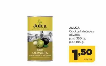 Alimerka Jolca cocktail detapas olivaria oferta