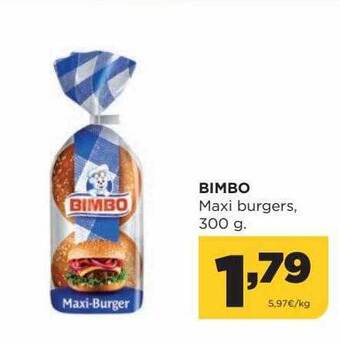 Alimerka Bimbo maxi burgers oferta
