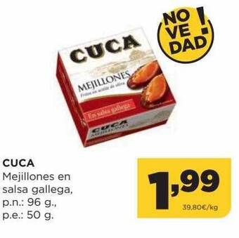 Alimerka Cuca mejillones en salsa gallega. oferta