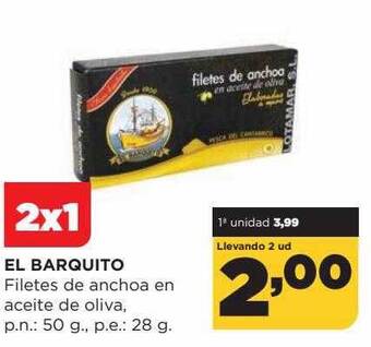 Alimerka El barquito filetes de anchoa en aceite de oliva oferta