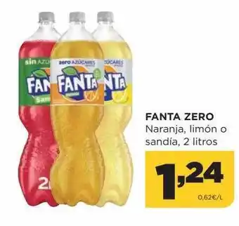 Alimerka Fanta zero naranja limón o sandía oferta
