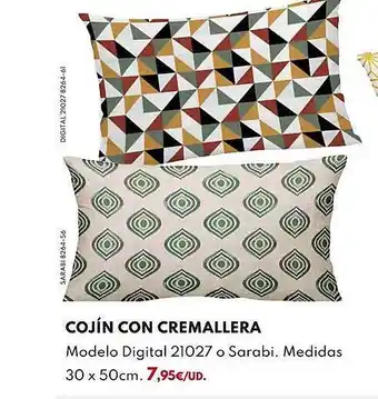 BricoCentro Cojín con cremallera oferta