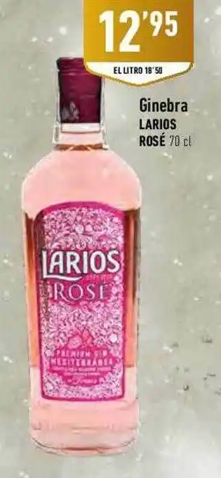 Supermercados Deza Ginebra larios rosé oferta
