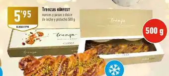Supermercados Deza Trenzas körfest nueces y pasas o dulce de leche y pistachos oferta