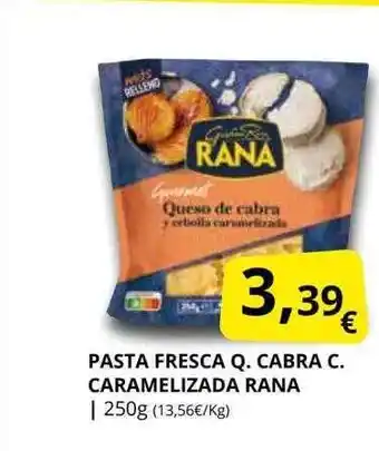 Supermercados MAS Pasta fresca q cabra c caramelizada rana oferta
