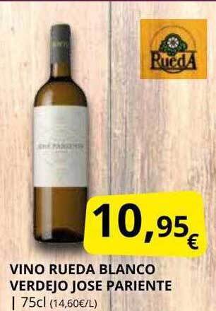 Supermercados MAS Vino rueda blanco verdejo jose pariente oferta