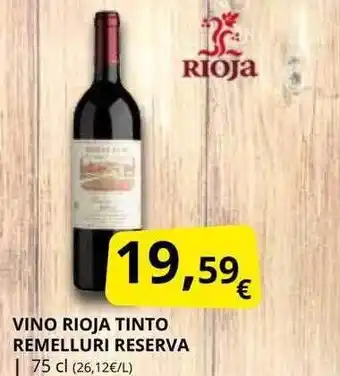 Supermercados MAS Vino rioja tinto remelluri reserva oferta