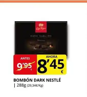Supermercados MAS Bombón dark nestlé oferta