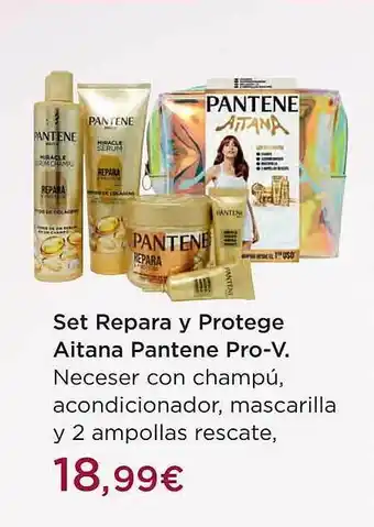 El Corte Inglés Set rapara y protege aitana pantene pro-v oferta