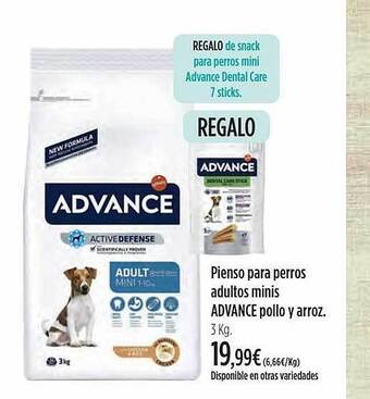 El Corte Inglés Pienso para perros adultos minis advance pollo y arroz oferta