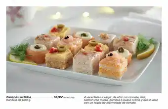 El Corte Inglés Canapés surtidos oferta