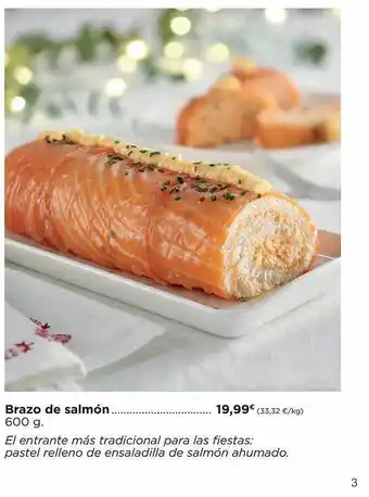 El Corte Inglés Brazo de salmón oferta