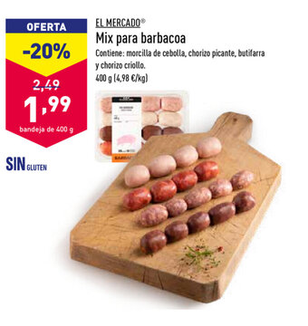 ALDI El Mercado Mix para barbacoa 400g oferta
