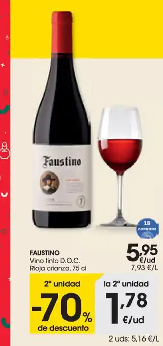 Aliprox Faustino Vino Tinto D.O.C. oferta