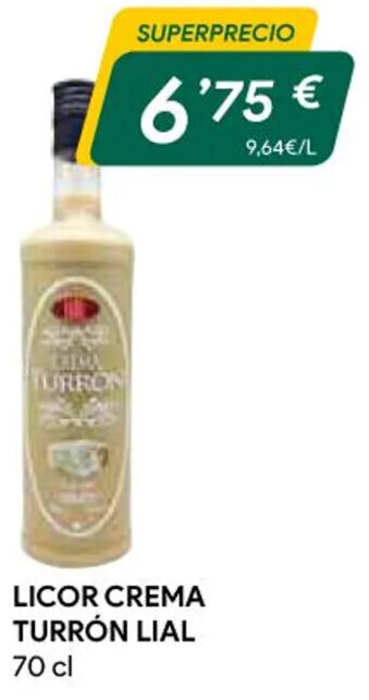 Masymas Licor Crema Turrón Lial oferta