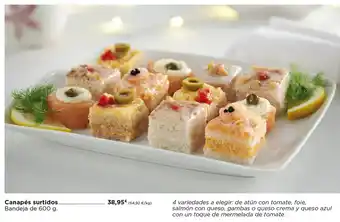 Hipercor Canapés Surtido oferta