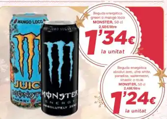 SPAR Monster 50cl oferta
