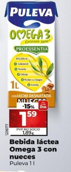 Dia Bebida Láctea Omega 3 Con Nueces oferta