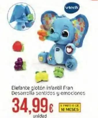 FROIZ Elefante Glotón Infantil Fran Desarrella Sentidos Y Emociones oferta