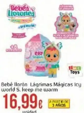 FROIZ Bebé Ilorón Lágrimas Mágicas Icy World S. Keep Me Warm oferta