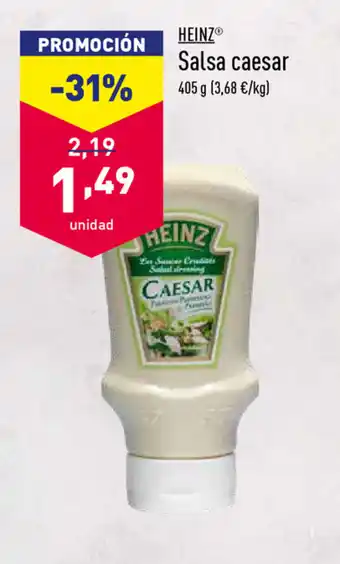ALDI Heinz Salsa caesar 405g oferta