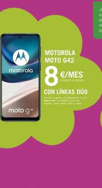 Yoigo Motorola moto g42 oferta