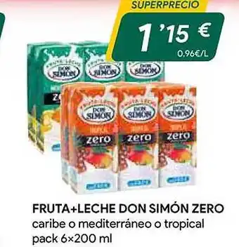 Masymas Fruta+leche don simón zero oferta