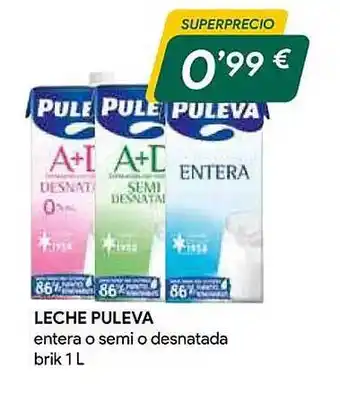 Masymas Leche puleva entera o semi desnatada oferta