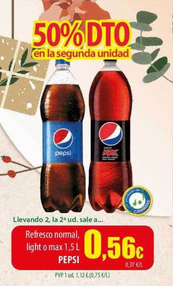 SPAR Lanzarote Refresco normal light o max pepsi oferta