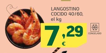 HiperDino Langostino Cocido 40/60 el kg oferta
