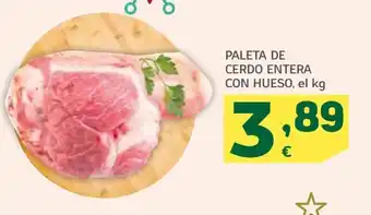 HiperDino Paleta de Cerdo Entera Con Hueso oferta