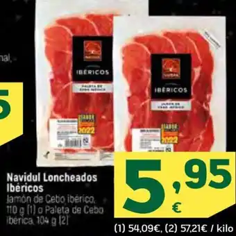 HiperDino Navidul Loncheados Ibericos oferta