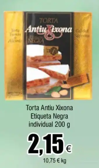 FROIZ Torta Antiu Xixona Etiqueta Negra Individual 200g oferta